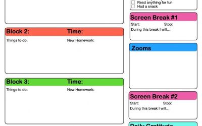 Helping Students Plan Their Online Learning Days