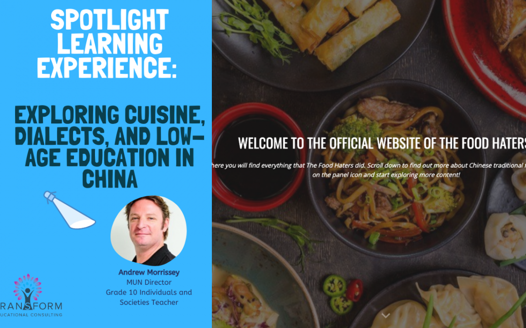 PBL Case Study #9: Exploring cuisine, dialects and low-age education in China